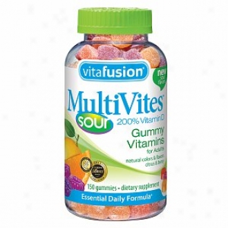 Vitafusion Multivites Sour, Gummy Vitamins, Citrus & Berry
