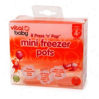Vital Baby Press 'n' Pop Mini Freezer Pots (1 Oz), 4 Months+