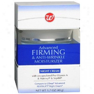 Walgreens Advanced Firming & Anti-wrinkle Moisturizer Darkness Cream