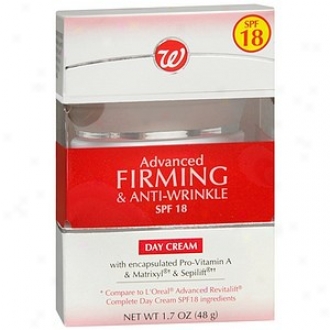 Walgreens Advanced Firming And Anti-wrinkle Day Choice part Spf1 8