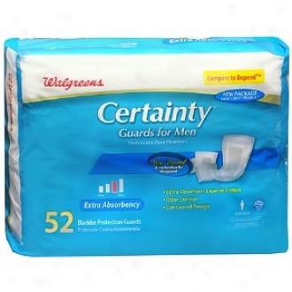Walgreens Certainty Bladder Protection Guards For Men, Extra Absorbency
