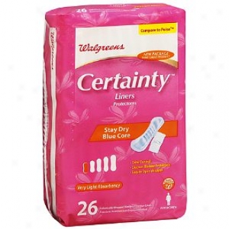 Walgreens Certainty Bladde rProtection Liners For Women, Very Gay Absorbency