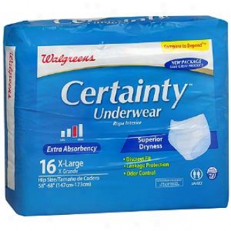 Walgreens Certainty Underwear, Extra Absorbency, Extra Abundant