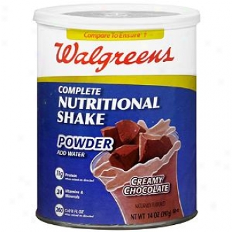 Walgreens Complete Nutritional Shake Powder, Creamy Chocolate