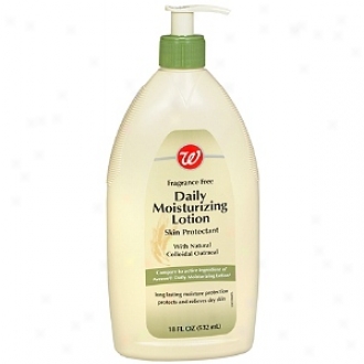 Walgreens Dail yMoisturizing Lotion With Illegitimate Collodial Oatmeal, Fragrance Free