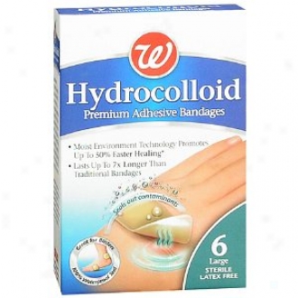 Walgreens Hydrocolloid Premium Adhesive Bandages, 1 1/2 X 2 3/8 Inch