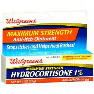 Walgreens Maximum Strength Hydrocortisone 1 Anti-itch Ointment