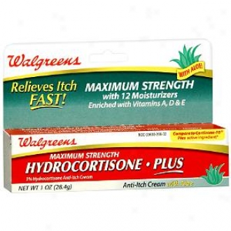 Walgreens Maximum Strength Hydrocortisone 1% Plus Anti-itch Ceam