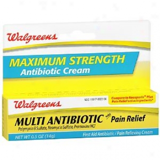 Walgreens Maximum Strength Multi Antibiotic Cream With Pain Relief