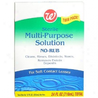 Walgreens Multi-purpose No-rub Contact Lens Disruption 2 Pack