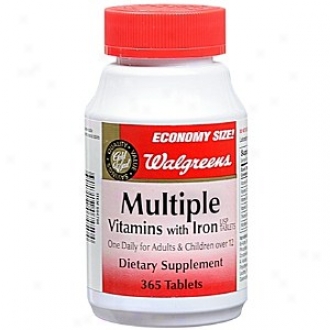 Walgreens Multiple Vitamins Through  Iron Diietary Supplement Tablets