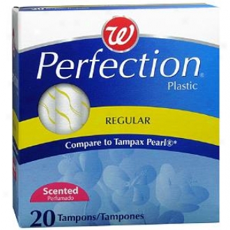 Walgreens Perfection Tampons Plastic Appkicator Scented, Regular, 20 Ea