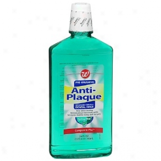 Walgreens Pre-brushing Anti-plaque Dental Rinse, Sprong Mint