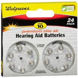 Walgreens Size 10 Premium Zinc Air Hearing Aid Batteries 24 Pack