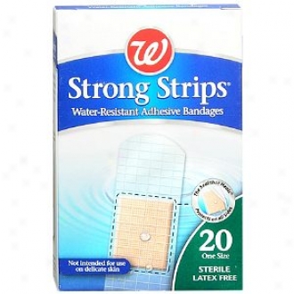 Walgreens Strong Strips Water-resistant Adhesive Bandages, 1 Inch