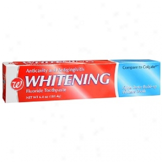 Walgreens Whitening Anticavity And Antigingivitis Fluoride Toothpaste
