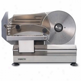 Waring Pro Fs800 Pr0fessional Electric Food Slicer, Brushed Stainless