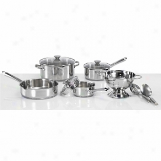 Wearever A834s974 Dress up & Strain Stainless Steel 10-piece Cookware Set
