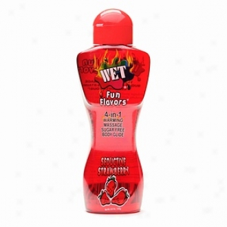 Wet Fun Flavors Warming Massage Lotion, Seductive Strawberry