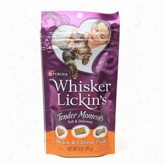 Whisker Lickins Tender Moments Soft & Delicious Cat Treats, Chicken & Cheese