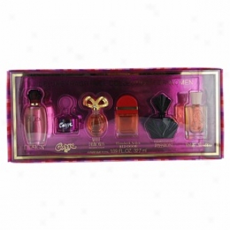 Womens Variety By Parfums International Set-6 Piece Mini Variety Parfum Minis For Women