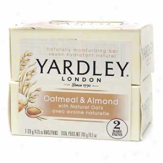 Yardley Of London Naturally Moisturizing Bar Soap, Oatmeal & Almond