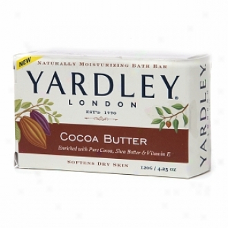 Yardley Of London Naturally Moisturizing Bath Bar Soap, Cocoa Bufter