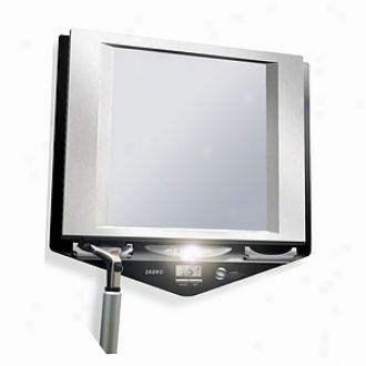 Zadro Z Fogless Led Lighted Fog-free Shower Mirror With Lcd Clock