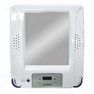 Zadro Z Fogless Water Resistant Stereo Fm/am Shower Radio Fog Free Mirror