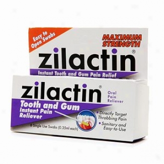 Zilactin Tooth And Gum Instant Pain Reliever, Maximum Spirit