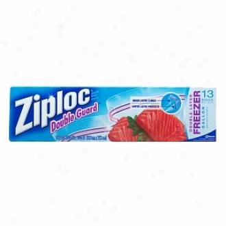 Ziploc Double Guard Freezer Bags, Gallon