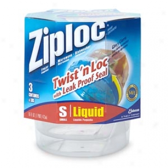 Ziploc Twist 'n Loc Containers & Lids, Small