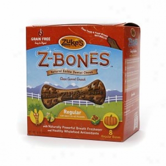 Zuke's Z-bones,  Natural Edible Dental Chews, Regular Bones, Clean Carrot Crunch