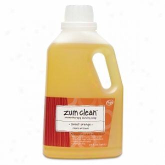 Zum Clean Aromatherapy Laundry Soap Liquid, 64 Loads, Sweet Orange